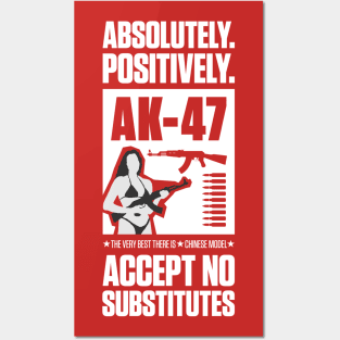 AK-47 Jackie Brown reference (white version) Posters and Art